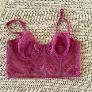 Pink corset top/ bra